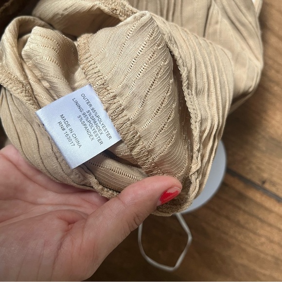 NWT Princess Polly MAKENA STRAPLESS BODYSUIT BEIGE 4 - Picture 5 of 6